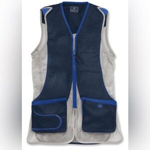 Beretta DT11 Vest Men’s 2XL Shooting Clay Target 4-H Skeet Trap Blue Silver